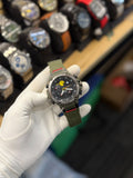 Olive Green Analog-Digital Sports Watch