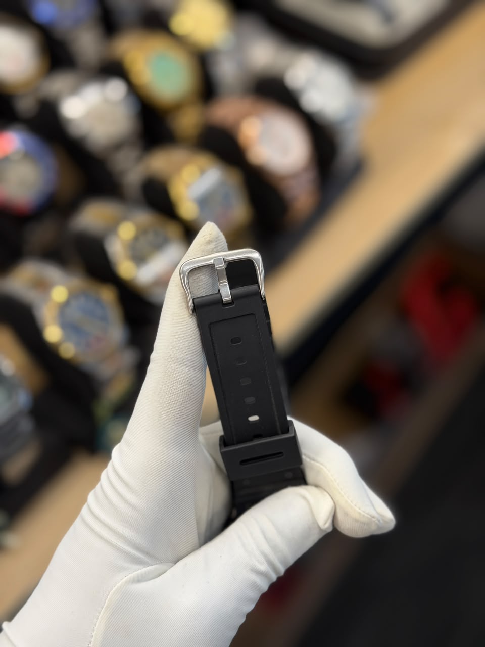 All-Black Analog-Digital Sports Watch