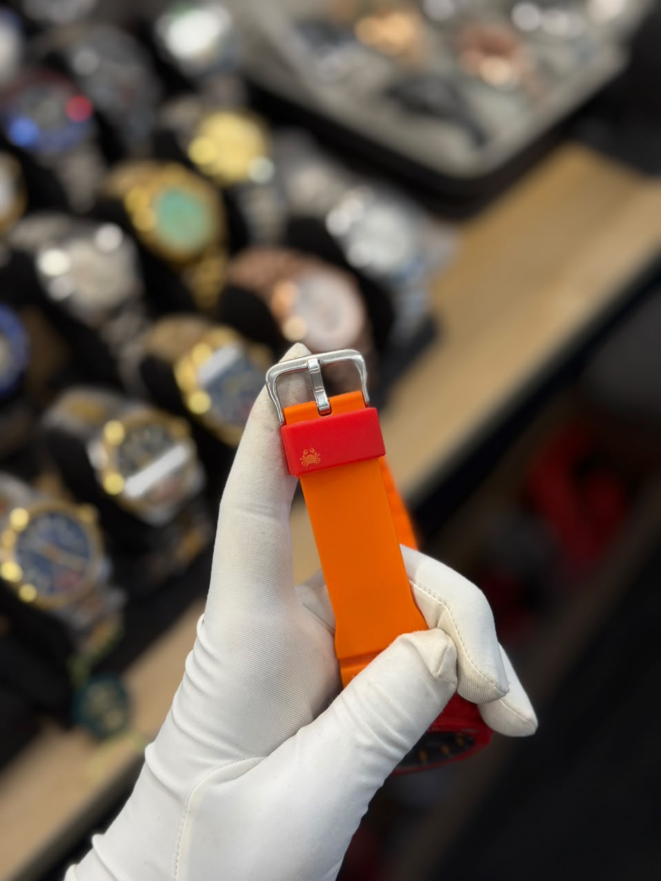 Dual Display Rugged Sports Watch – Flame Orange