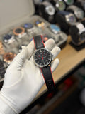 Men's Sport Chronograph-Style Analog Watch – Black & Red