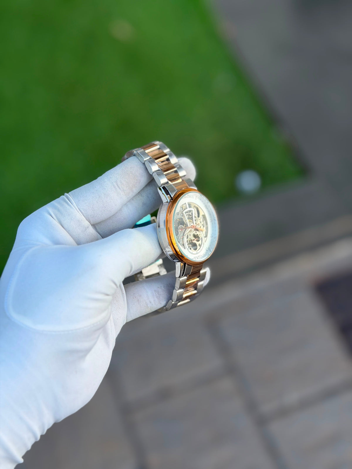 Analog Automatic Mechanical Wrist Watch for Men – Skeleton Dial Design, Classic Hand Wind Watch for Daily Wear, Business, Travel, and Casual Use