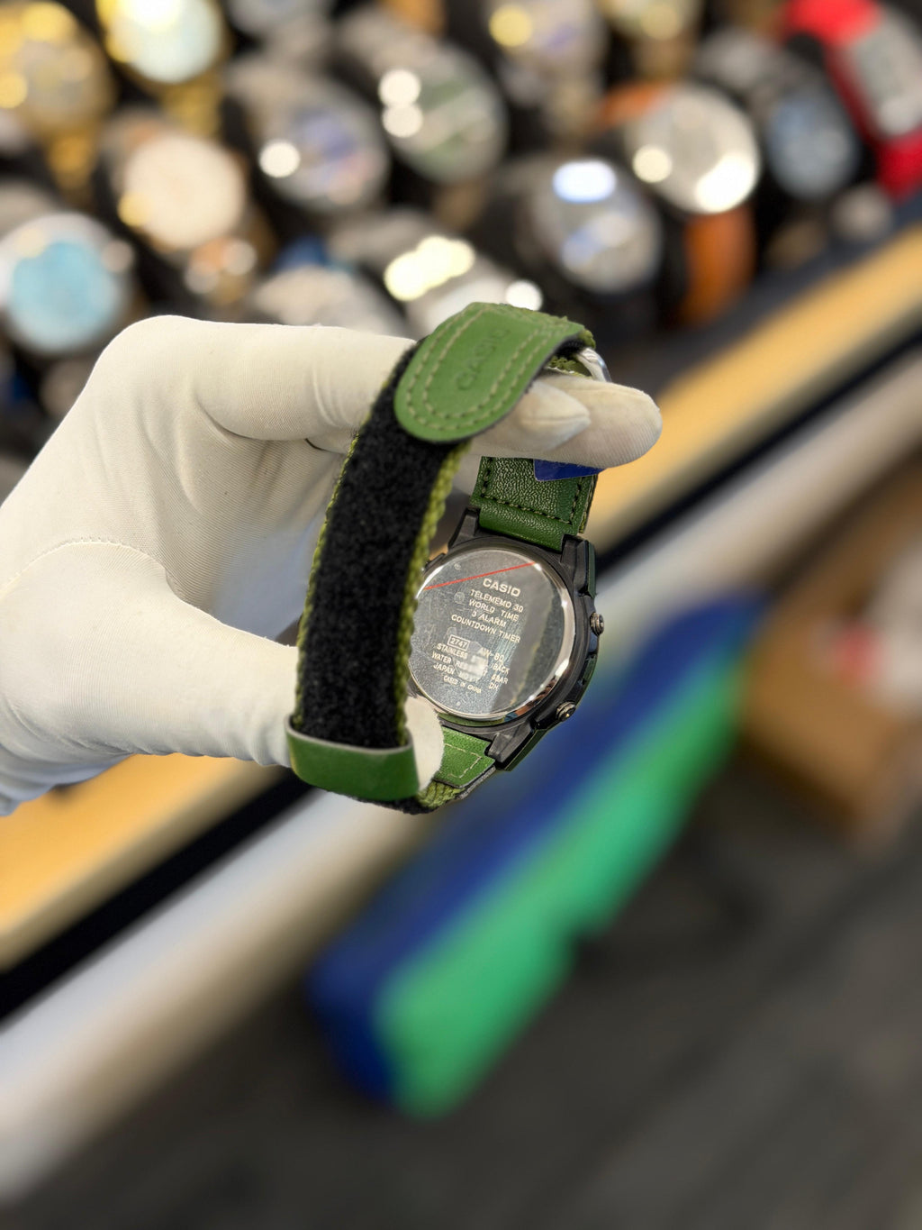 Rugged Analog-Digital Sports Watch with Fabric Strap